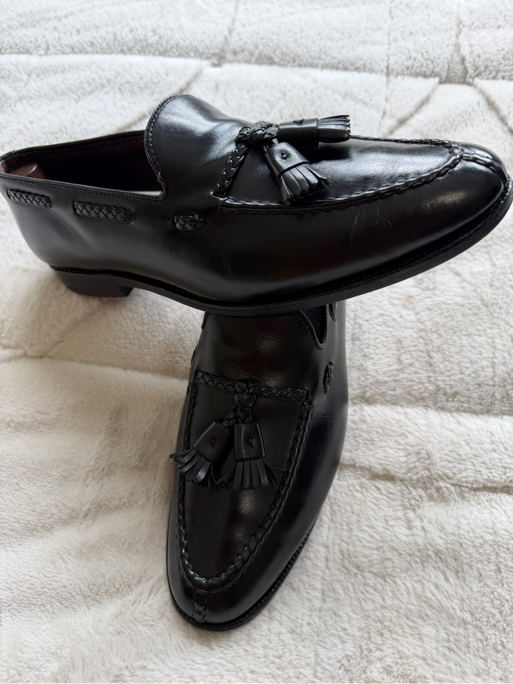$930 Allen Edmonds Independence Reserve Collection Adams Tassel Loafers 10 B